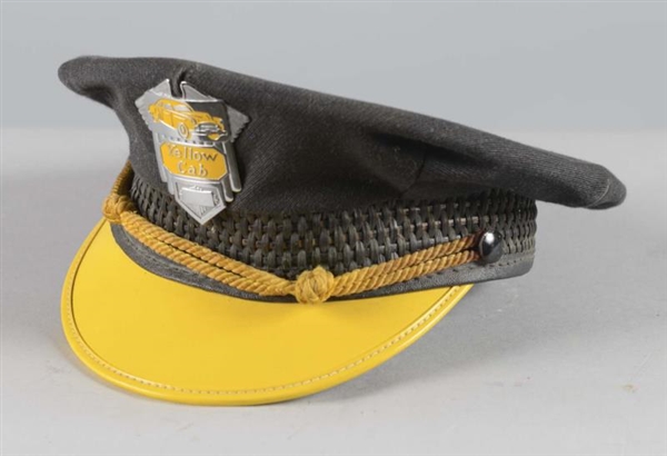 YELLOW CAB HAT WITH BADGE                         