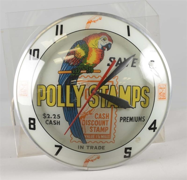POLLY STAMPS WITH LOGO DOUBLE BUBBLE CLOCK        