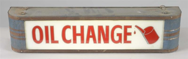 OIL CHANGE WITH CAN LIGHTED SIGN                  