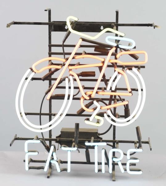 FAT TIRE BEER BICYCLE NEON ADVERTISING SIGN       