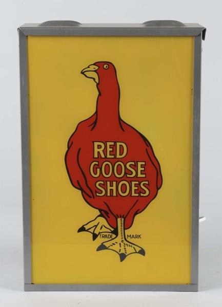RED GOOSE SHOES LIGHT UP SIGN                     