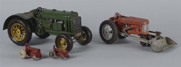 LOT OF 4: TRACTOR FARM TOYS                       