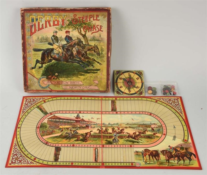 THE DERBY STEEPLE CHASE GAME IN BOX.              