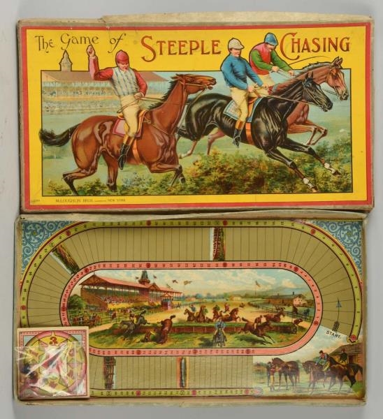 THE BOARD GAME “ STEEPLE CHASING”.                