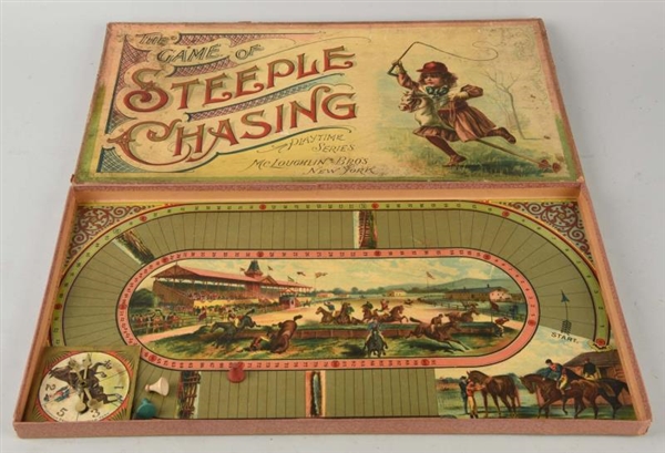 “THE GAME OF STEEPLE CHASING” .                   