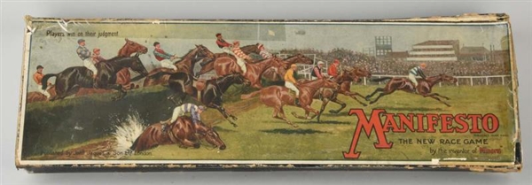 ENGLISH “MANIFESTO” HORSE RACE GAME.              