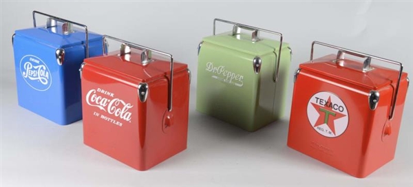 LOT OF 4: CONTEMPORARY SODA COOLERS               