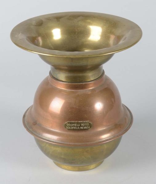 REPRODUCTION COPPER & BRASS SPITTOON              