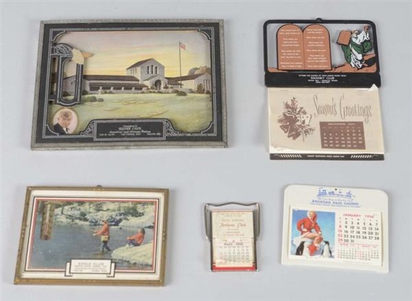 LOT OF 5: EARLY NEVADA ADVERTISING PIECES         