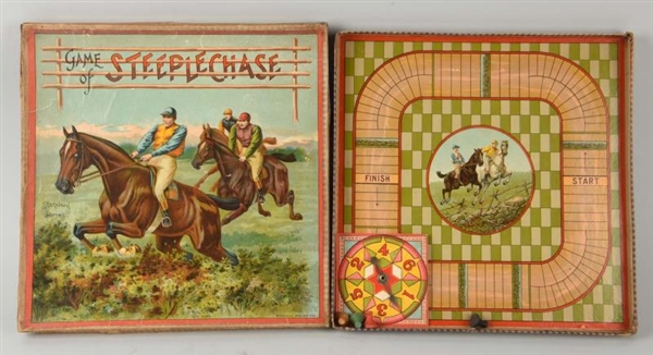 GAME OF  “STEEPLE-CHASE” BOARD GAME.              
