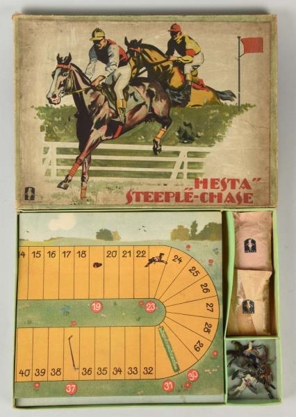 HESTA “STEEPLE-CHASE” BOARD GAME.                 