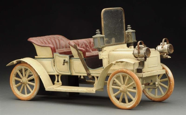 EARLY GERMAN HANDPAINTED CARETTE OPEN TOURING CAR.