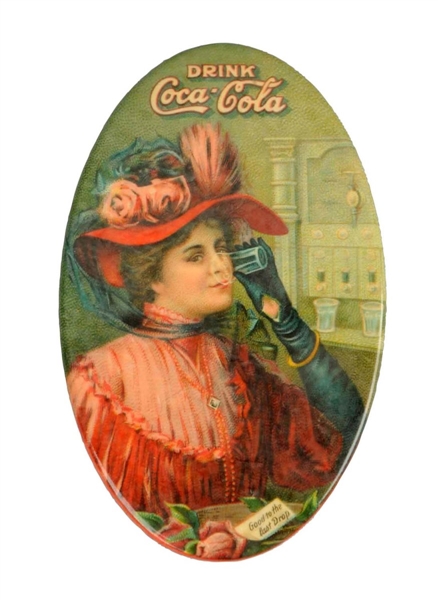 1908 COCA COLA CELLULOID POCKET MIRROR.           