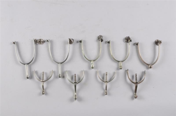 LOT OF 5: ASSORTED MILITARY SPURS.                