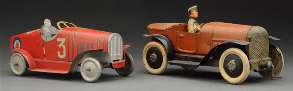 LOT OF 2: PRE WAR TIN FRENCH RACE CARS.           