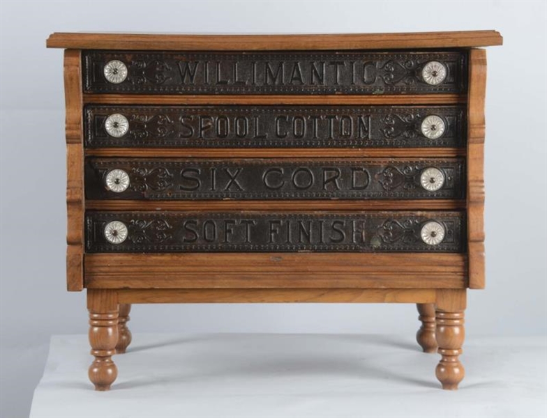 WILLIMANTIC WOODEN SPOOL CABINET                  