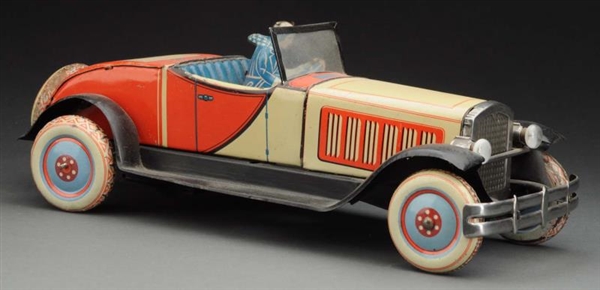 GERMAN JNF TIN LITHO WIND-UP OPEN ROADSTER AUTO.  