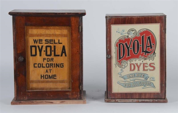 LOT OF 2: DY-O-LA ADVERTISING DISPLAY CABINETS    