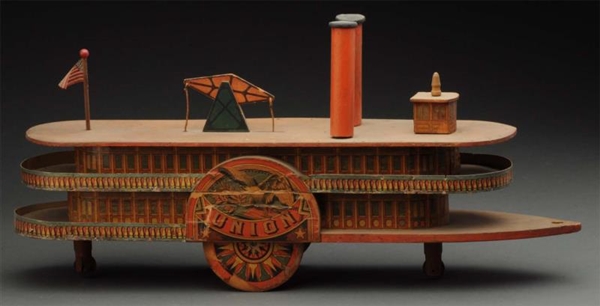 SCARCE REED "UNION" PADDLE WHEEL RIVER BOAT.      