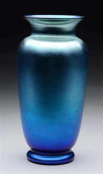 BLUE ART GLASS VASE.                              