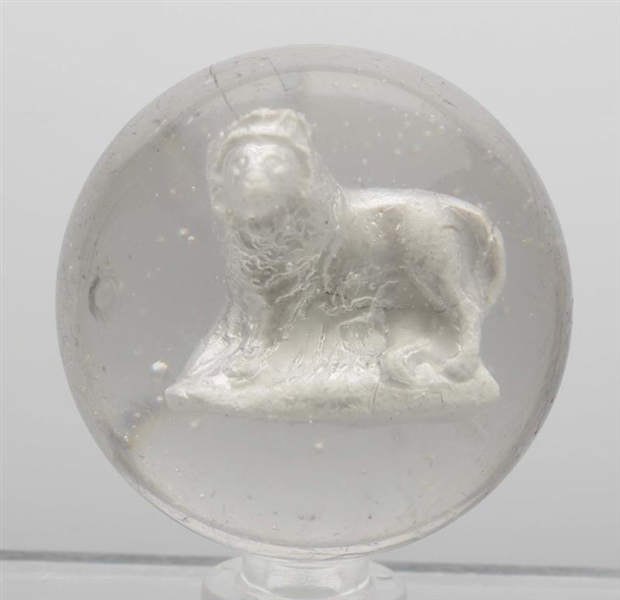 STANDING LION SULPHIDE MARBLE.                    