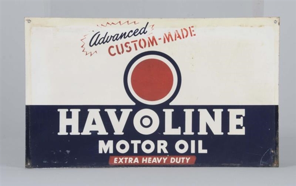 HAVOLINE MOTOR OIL SINGLE SIDED TIN SIGN          