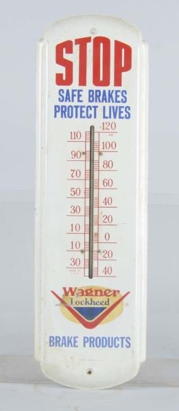 WAGNER BRAKES THERMOMETER SIGN                    