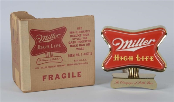 MILLER HIGH LIFE RED ADVERTISING SIGN             