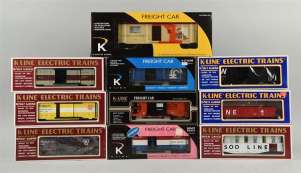 LOT OF 10:  K - LINE FREIGHT CARS.                