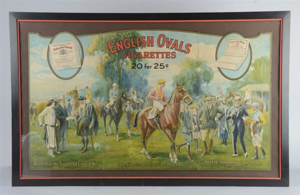 ENGLISH OVALS CIGARETTES TRIPTYCH IN FRAME        