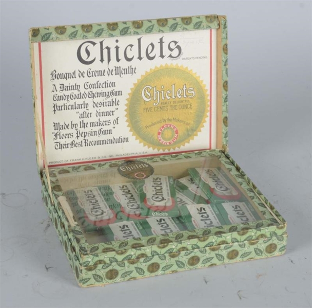 ORIGINAL CHICLETS GUM COUNTERTOP DISPLAY BOX      
