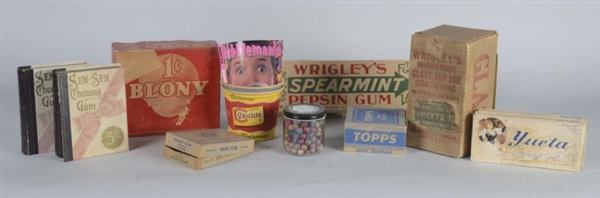 LARGE LOT OF ASSORTED GUM ADVERTISING PIECES      