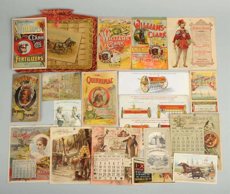 Lot Detail LOT OF AGRICULTURE TRADE CARDS & CALENDARS.