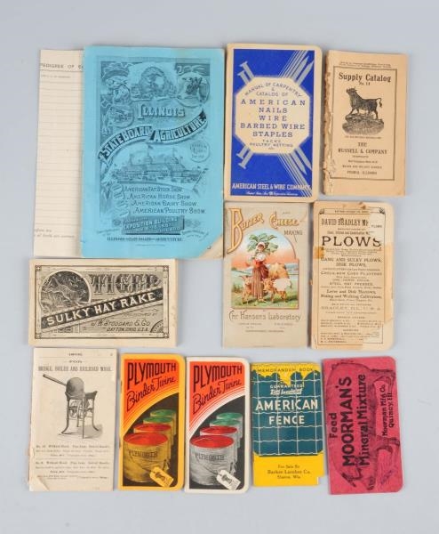 LOT OF 11: FARMING MACHINERY BROCHURES.           