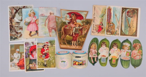 LARGE LOT OF TRADE CARDS.                         