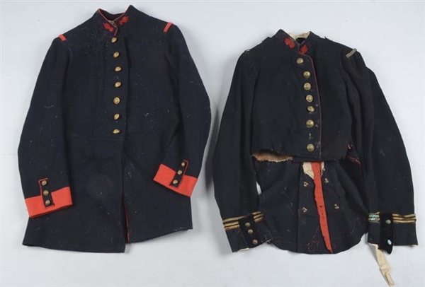 LOT OF 2: FRENCH ARTILLERY TUNIC & COATEE.        