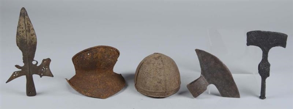 LOT OF 6: EXCAVATED ITEMS                         