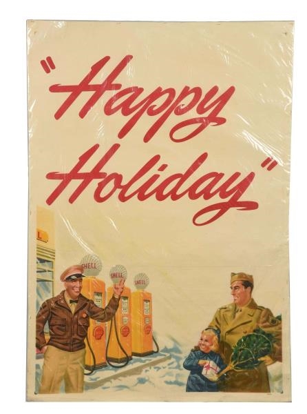 SHELL "HAPPY HOLIDAY" POSTER.                     