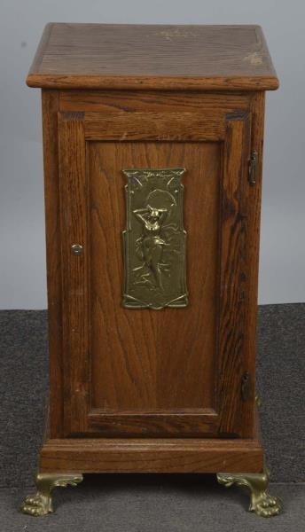 WOOD NUDE FRONT SLOT MACHINE STAND                