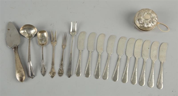 LOT OF 15: SMALL STERLING UTENSILS MARKED STERLING