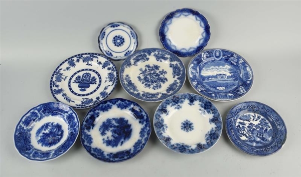 LOT OF 9: PLATES.                                 