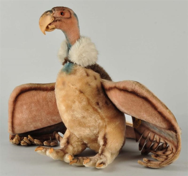 VERY RARE STEIFF STUDIO MOHAIR VULTURE WITH IDS.  