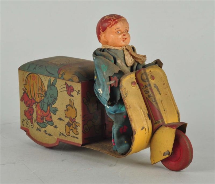EARLY & UNUSUAL INDIAN SCOOTER TOY.               