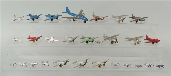 LOT OF 28: DIMESTORE AIRPLANES.                   