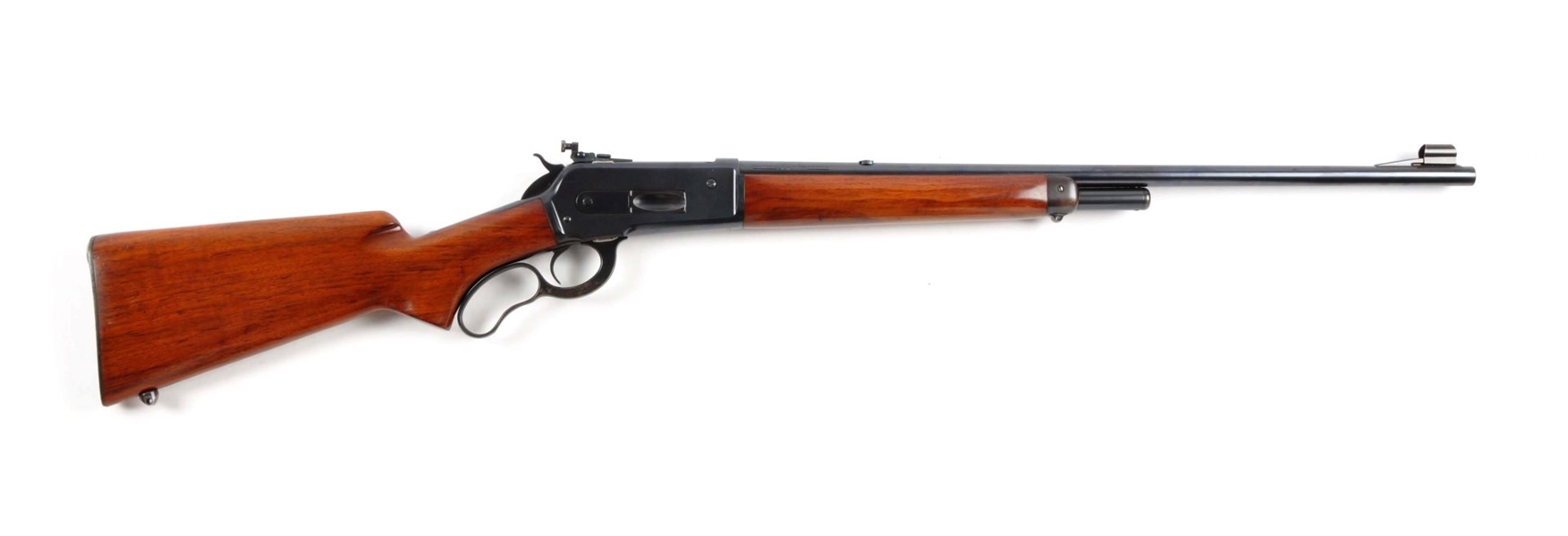 (C) WINCHESTER MODEL 71 LEVER ACTION RIFLE (1936).