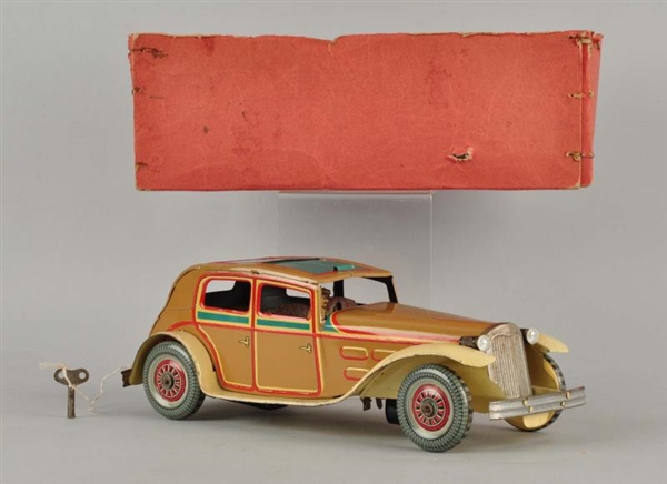 WELLS BEIGE TIN LIMOUSINE WITH BOX.               