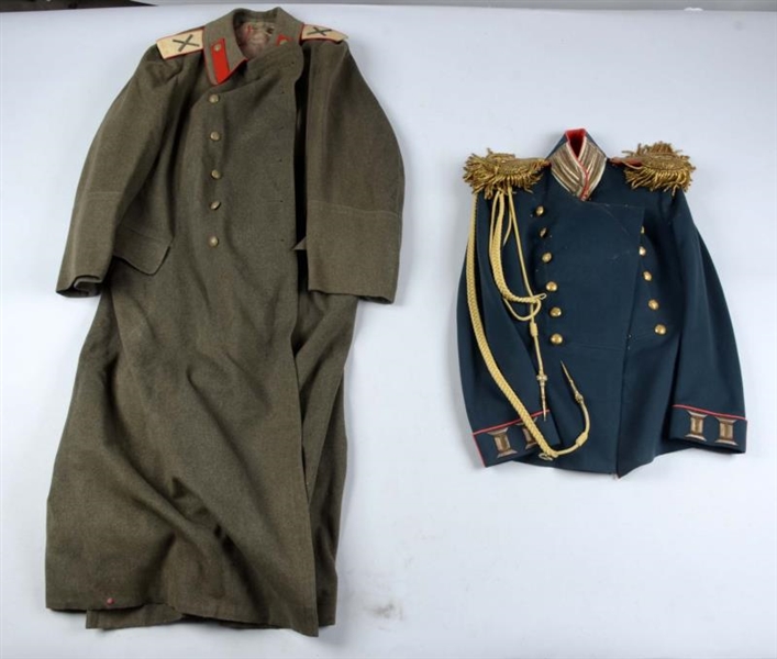 LOT OF 2: IMPERIAL RUSSIAN TUNIC & GREATCOAT.     