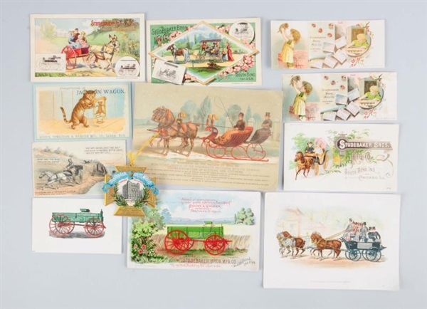 LOT OF VINTAGE TRADE CARDS.                       