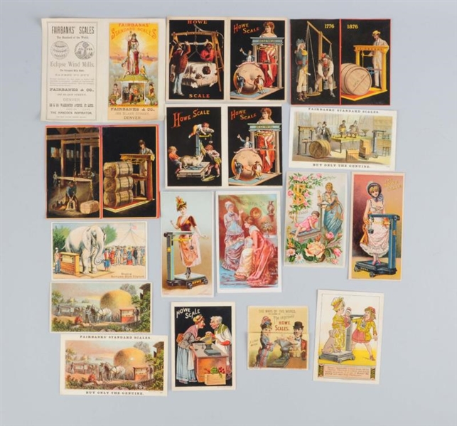 LARGE LOT OF VINTAGE TRADE CARDS.                 