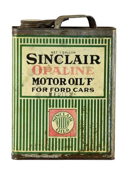 SINCLAIR OPALINE FOR FORD MOTOR OIL ONE GALLON CAN
